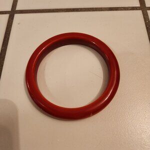 Vintage Red Bakelite bangle bracelet